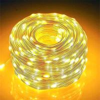 Pisca Cordão De Natal 200 Lâmpadas Leds Amarelo 20m 110-220v - 5