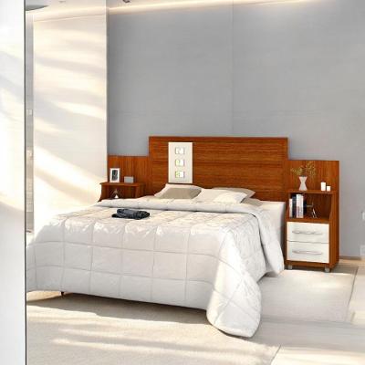 Cabeceira Flexível Flórida Cinamomo E Off White