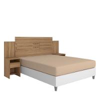 Cabeceira Casal Com 2 Mesas e 2 Gavetas Império Amêndola