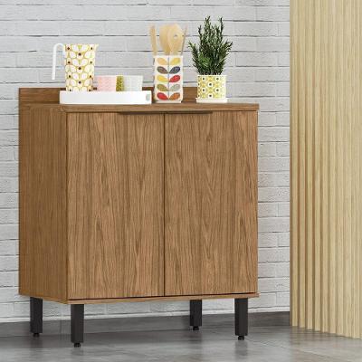 Modulo De Cozinha Balcão De Pia 80cm 2 Portas Freijó