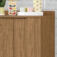 Modulo De Cozinha Balcão De Pia 80cm 2 Portas Freijó - 7