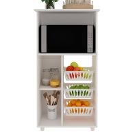 Balcão Cozinha Fruteira Genialflex Josy Para 2 Fornos Branco - 8