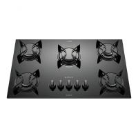 Cooktop 5 Bocas Preto Com Mesa De Vidro Atlas U Top Bivolt - 1