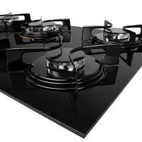 Cooktop 5 Bocas Preto Com Mesa De Vidro Atlas U Top Bivolt - 3