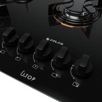 Cooktop 5 Bocas Preto Com Mesa De Vidro Atlas U Top Bivolt - 9