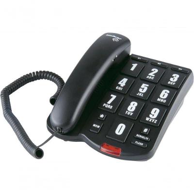 Telefone C/ Fio Tok Fácil Preto Teclas Grandes 4000034