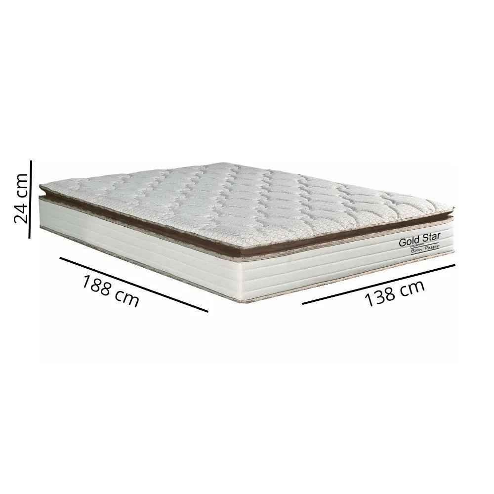 Colchão Casal Espuma D45 Bom Pastor Gold Star 138cm - 2