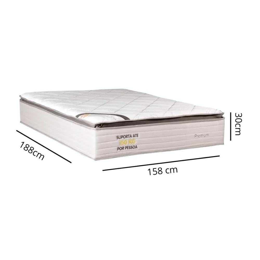 Colchão Queen Molas Ensacadas Pillow Top Bom Pastor Premium 158cm - 2