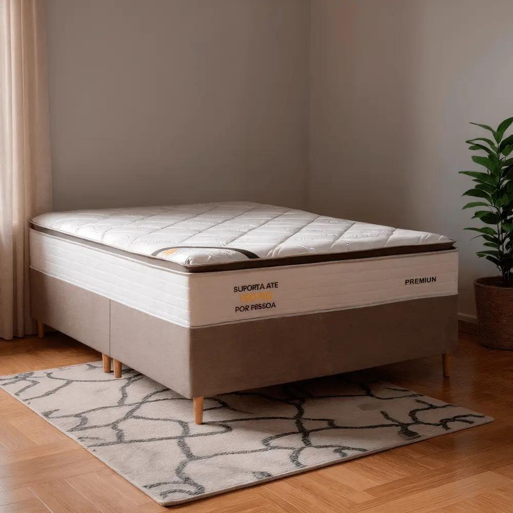 Colchão Queen Molas Ensacadas Pillow Top Bom Pastor Premium 158cm - 3