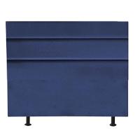 Cabeceira Estofada Cama Box Queen 160cm Argentina Corino Azul- Mabe Magazine - 2