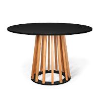 Conjunto Mesa De Jantar Talia Amadeirada Preta 120cm Com 4 Cadeiras Eames Eiffel - Preto - 6