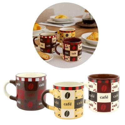 Conjunto 3 Mini Canecas Cerâmica Decorada Pilão 110ml Para Café - Tuut