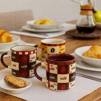 Conjunto 3 Mini Canecas Cerâmica Decorada Pilão 110ml Para Café - Tuut - 2