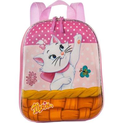 Mochila Infantil 3+ Pré Escola Creche Menina Gatinha Marie Tamanho P Cor Rosa
