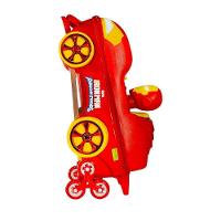 Mala Infantil Escolar 3+ Mochila Homem De Ferro 3d Rodinhas Triplas Puxador Retrátil Cor Vermelha - 4