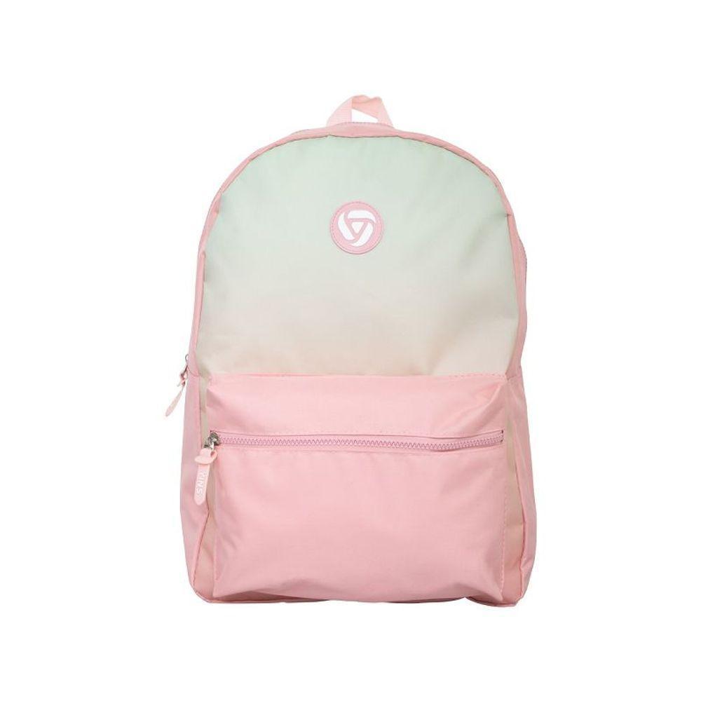 Mochila Casual Yins Gradiente Em Poliéster Rosa Claro Rosa Barbie - 2