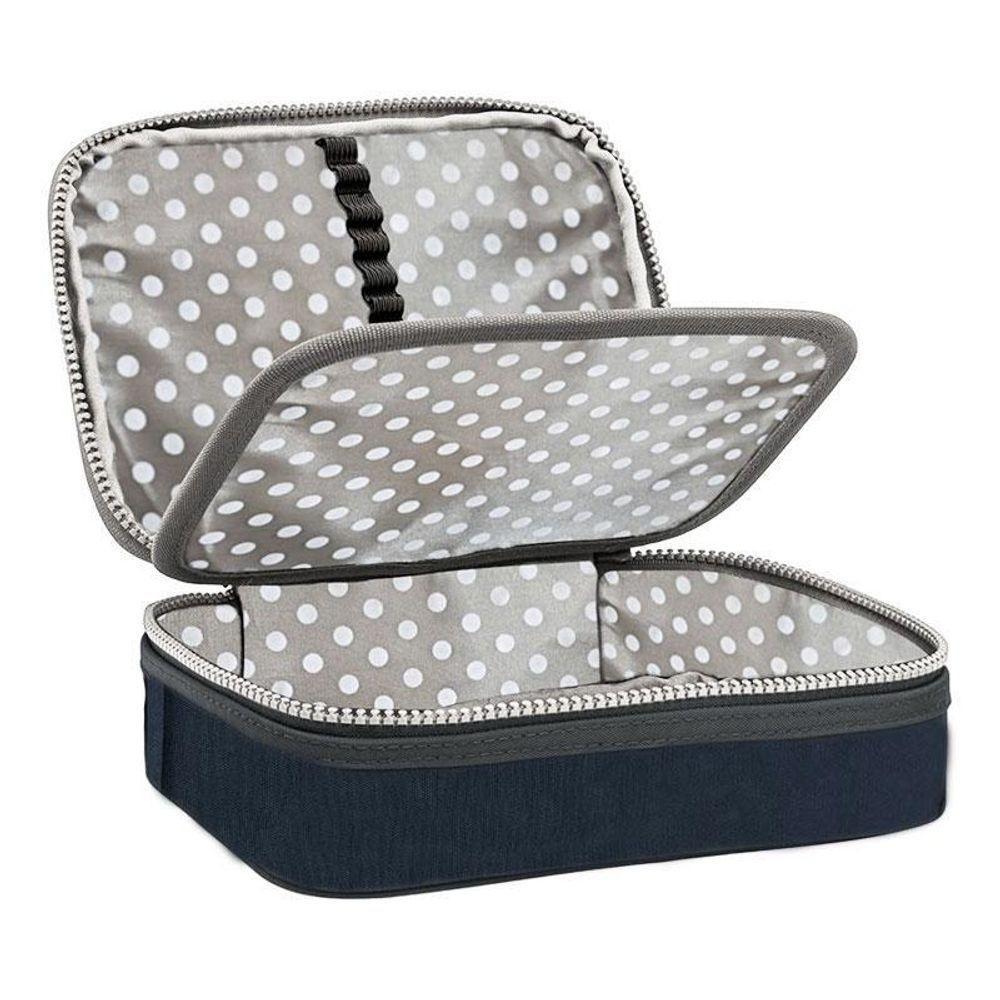 Estojo Escolar Infantil Box Lux 767078 Preto - Tend - 2