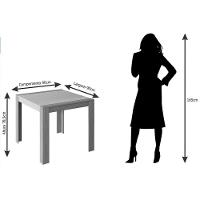 Conjunto Mesa Sala Jantar Grace Tampo Madeirado 90x90cm E 4 Cadeiras Nicole Nature Suede Nude Bege Cimol - 5