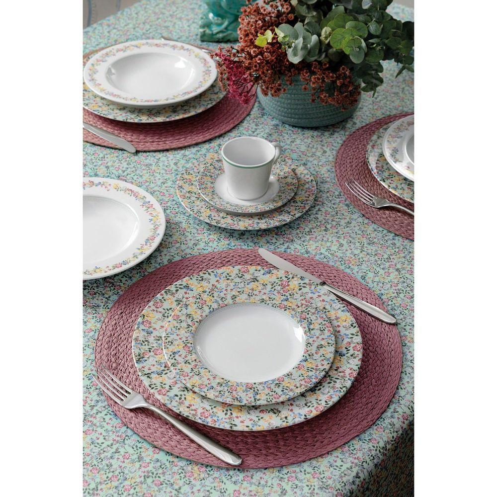 Conjunto Xícara E Pires De Chá Tramontina Dalina Em Porcelana Decorada, 185 Ml 2 Peças Tramontina - 2