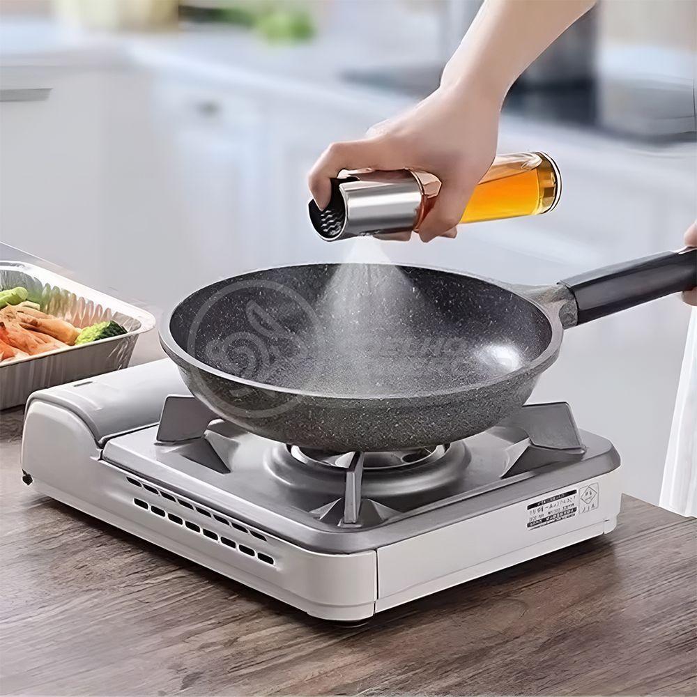 Kit 2 Spray Pulverizador De óleo Azeite E Vinagre Borrifador Culinário De Aço Inoxidável 100ml - 4