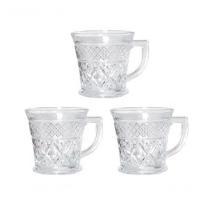 Canecas De Vidro Café Chá 3 Peças 156ml - 1