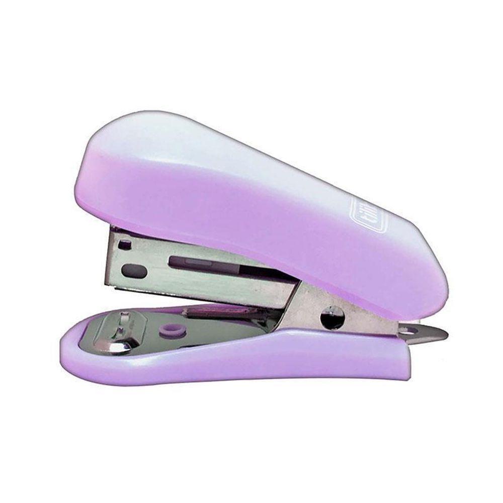 Mini Grampeador G101 Com Extrator 12 Folhas Lilás - Tilibra - 3