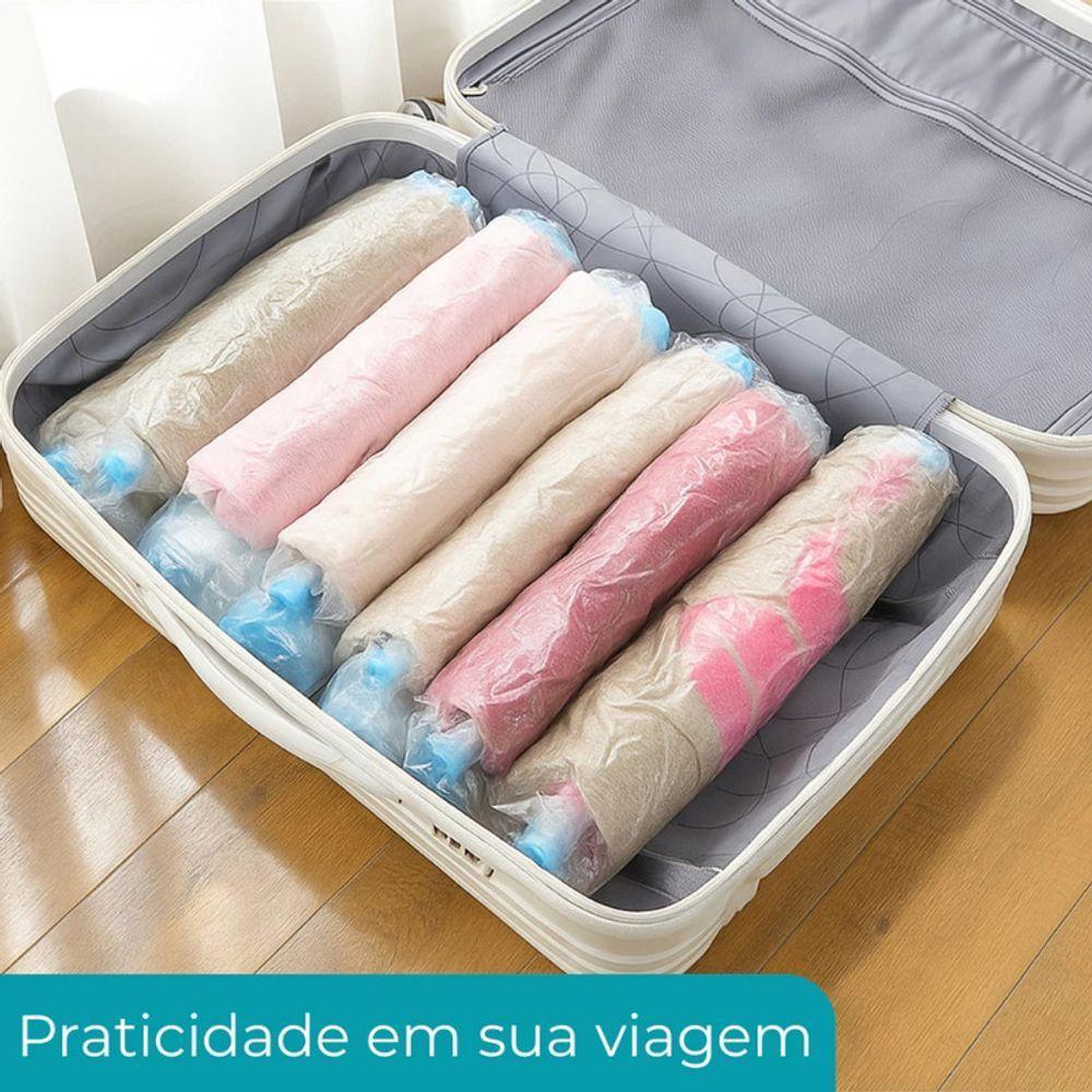 Kit 6 Pcs Saco A Vacuo Bomba Plastico Pet E Pe 60 Cm X 80 Cm - 5