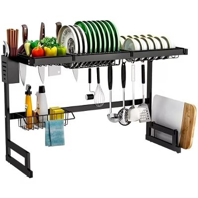 Escorredor Louca Suspenso Pia Cozinha Multiuso Organizador Suporte Pratos Talheres Copos Utensilios Facas Tabuas Aco Car