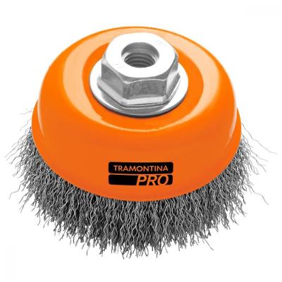 Escova Tipo Copo Arame Ondulado 4´´