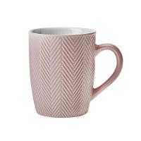 Caneca Café Chá Textura Frozen 360ml Rosa - 1