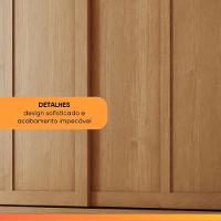 Guarda Roupas Casal 2 Portas De Correr 6 Gavetas Firenze Madeirado - 9