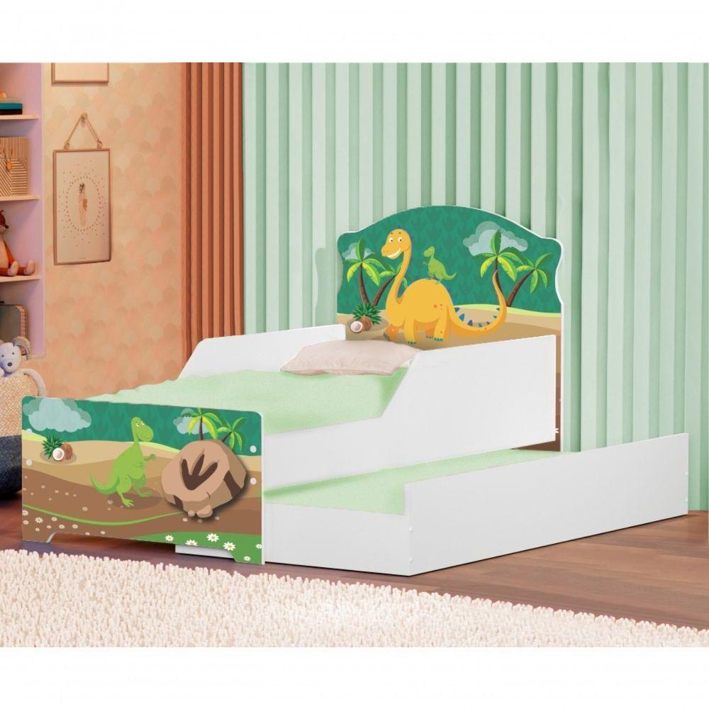 Mini Cama Infantil Com Auxiliar Pop Dino Nas Pedras - 2