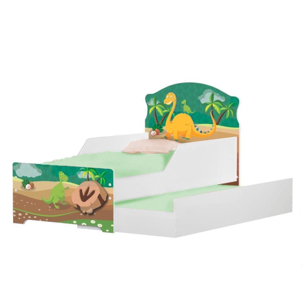 Mini Cama Infantil Com Auxiliar Pop Dino Nas Pedras - 3