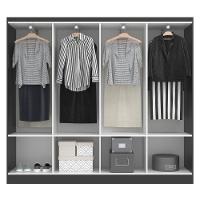 Guarda Roupas Paris 8 Portas Casal - Black Black - 3