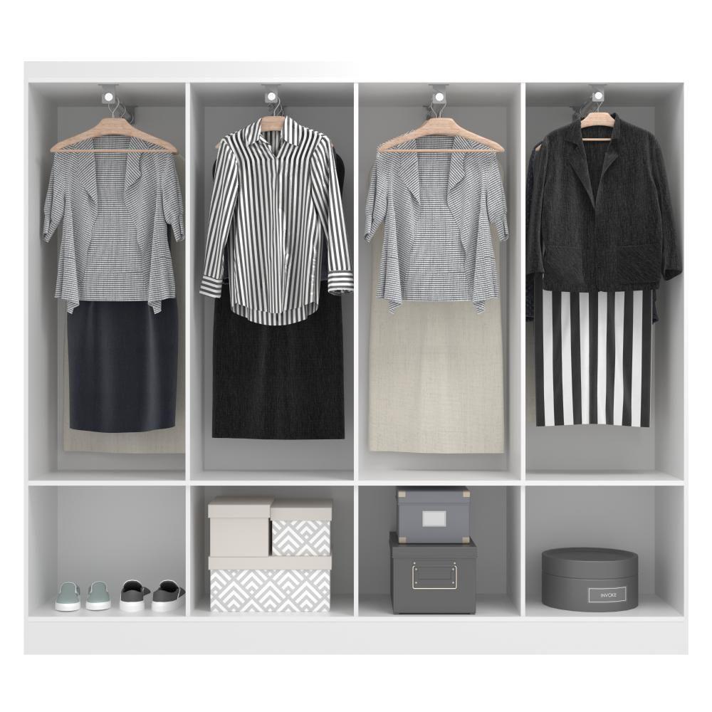 Guarda Roupas Paris 8 Portas Casal - Branco Branco - 3