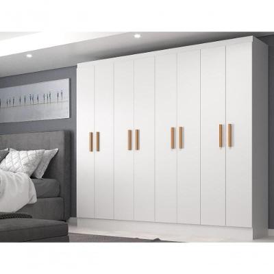Guarda Roupas Paris 8 Portas Casal - Branco Branco