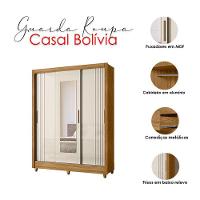 Guarda Roupa Casal Bolívia E Cômoda Lisboa Freijó Off White - Moval - 3