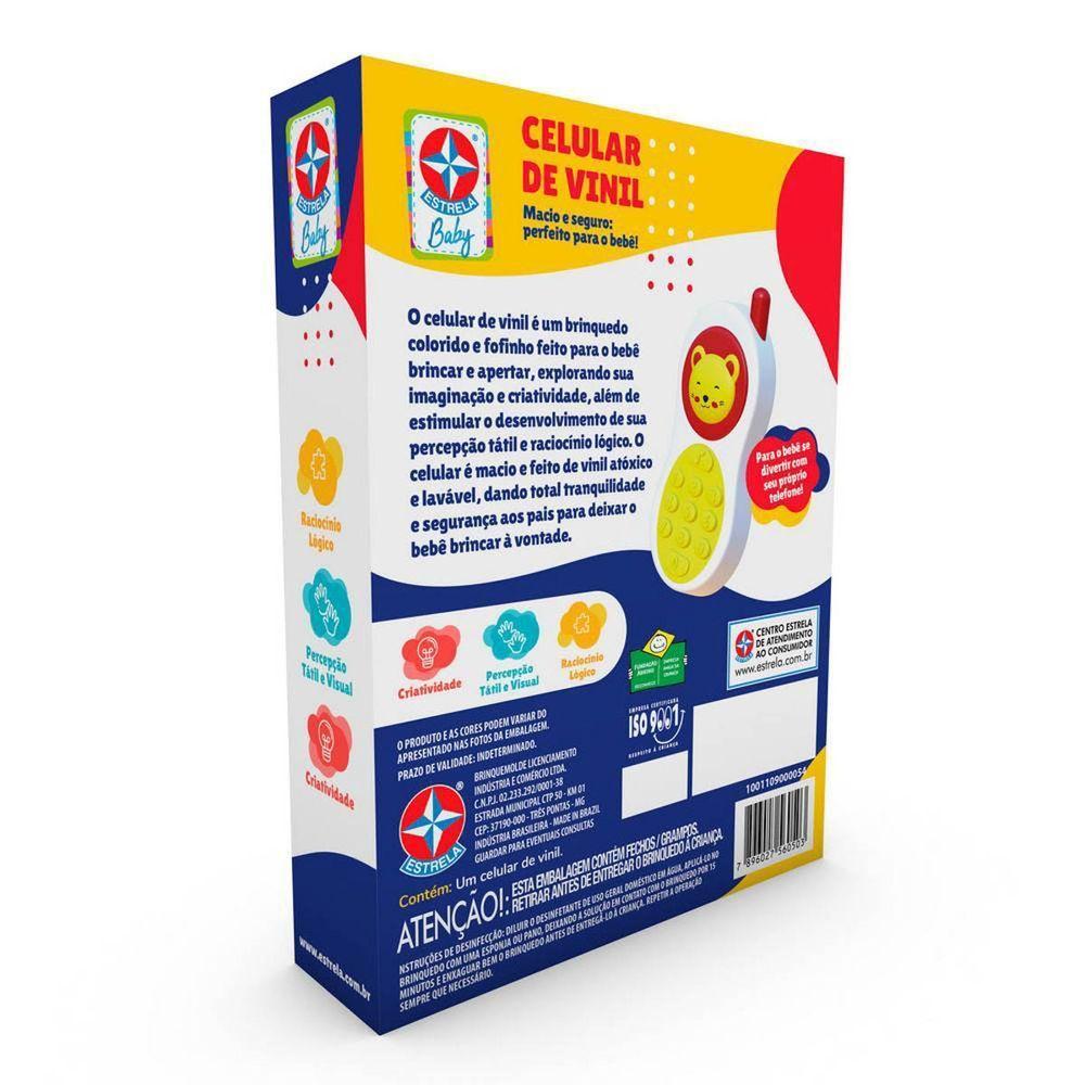 Celular De Vinil Bebe - Brinquedos Estrela - 6