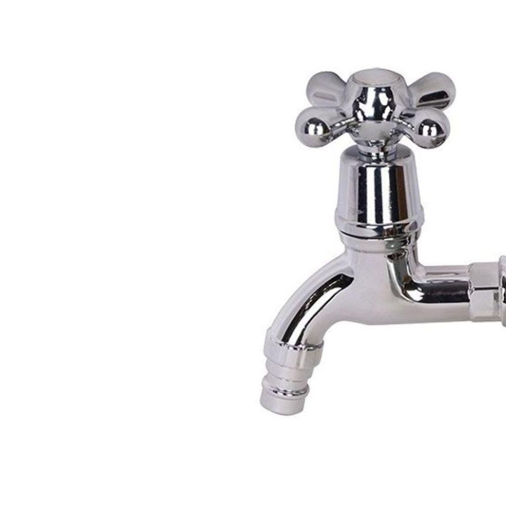 Torneira Cano Curto Para Tanque Pia De Parede Encaixe 1/2'' - 3