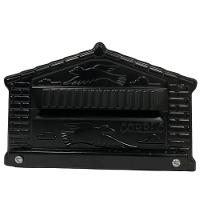 Caixa De Correios Pombinho Preta De Grade Pequena 12x25x12cm Preta - 1