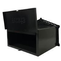 Caixa De Correios Pombinhos De Muro Pequena 12x25x12cm Preta - 5