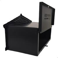 Caixa De Correio Tijolinho Popular 12x25 Para Muro Preta - 2