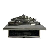 Caixa De Correios Tijolinho Toda Em Inox Pequena 12x25x12cm Cromado