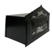 Caixa De Correios Pombinhos De Muro Grande 20x25x12cm Preto - 1