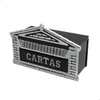 Caixa De Correio Tijolinho Popular 12x25 Para Muro Cinza - 2