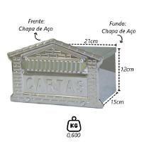 Caixa De Correio Cartas Tijolinho Inox Embutir 15x21x12cm - 2