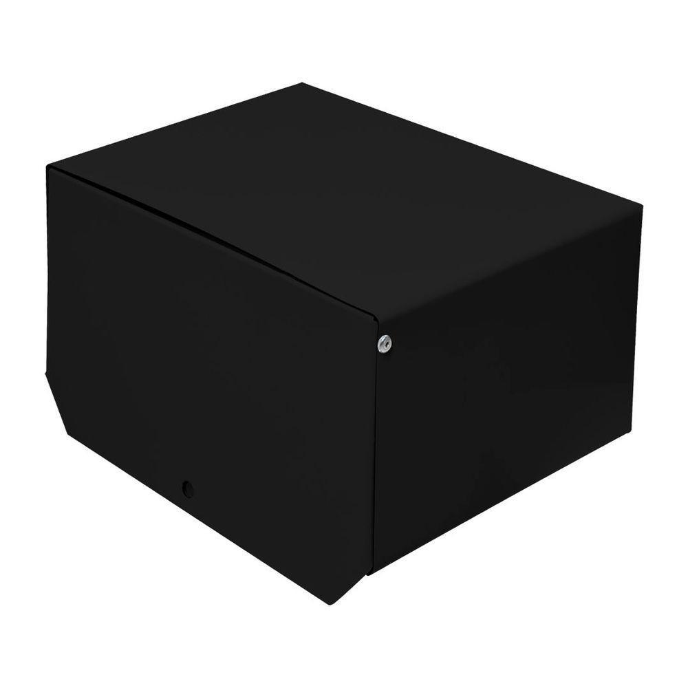 Caixa De Correio Preta Retangular Cartas 20 X 10 X 15 Cm - Fp - 4