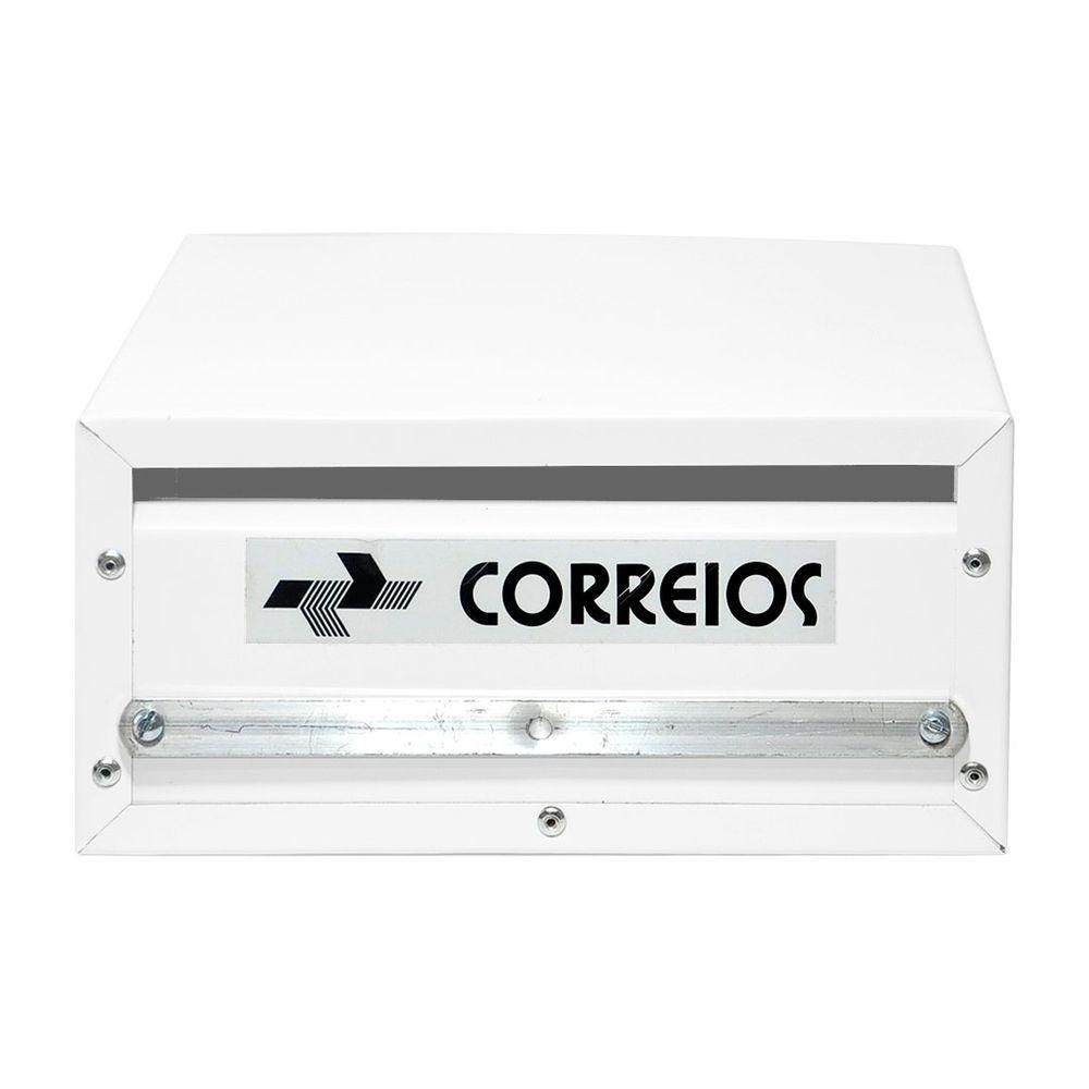 Caixa De Correio Branca Retangular Cartas 20 X 10 X 15 Cm - Fp - 4