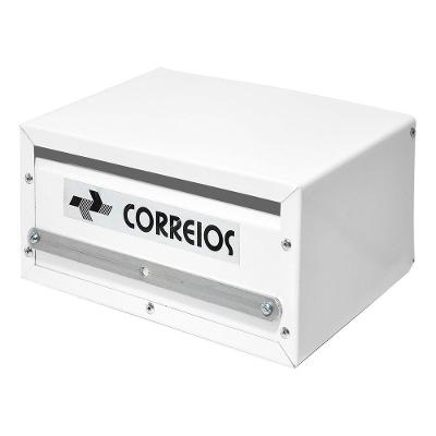 Caixa De Correio Branca Retangular Cartas 20 X 10 X 15 Cm - Fp
