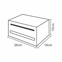 Caixa De Correio Branca Retangular Cartas 20 X 10 X 15 Cm - Fp - 3